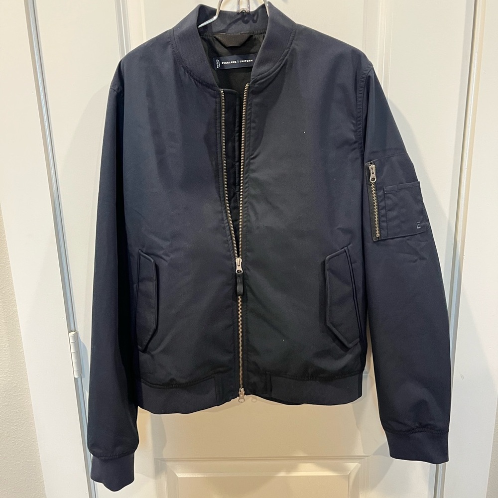 Everlane Men's Navy Bomber Jacket